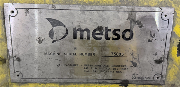 Metso 11'6" W X 22' L Ball Mill, 1100 Kw (1475 Hp))